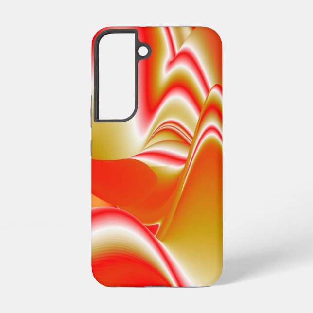 Love and Gold Abstract 3D Rainbowart Samsung Galaxy S22 Case (Back)