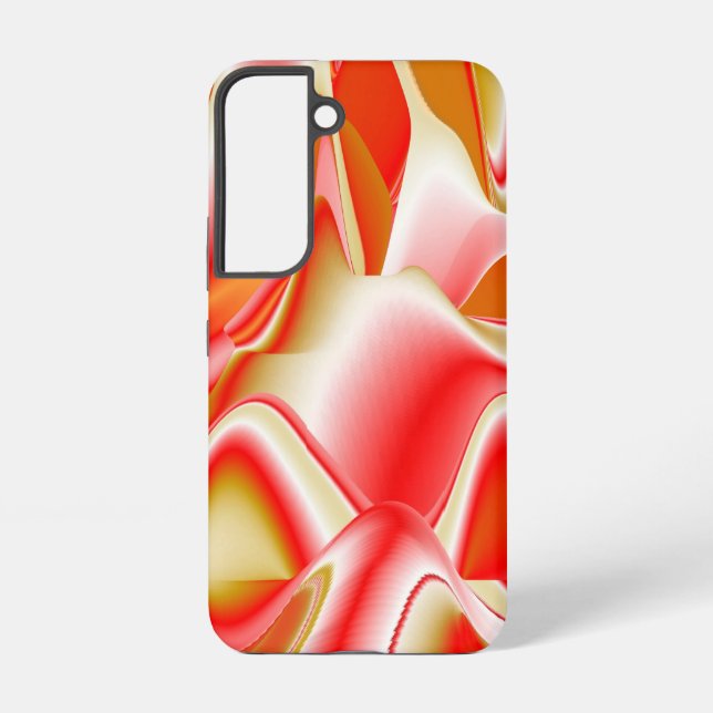 Love and Gold Abstract 3D Rainbowart Samsung Galaxy S22 Case (Back)