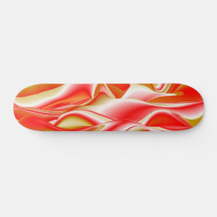 Love and Gold Abstract 3D Rainbowart Skateboard