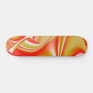 Love and Gold Abstract 3D Rainbowart Skateboard
