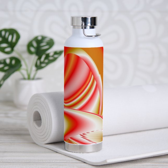 Love and Gold Abstract 3D Rainbowart Water Bottle (Yoga)