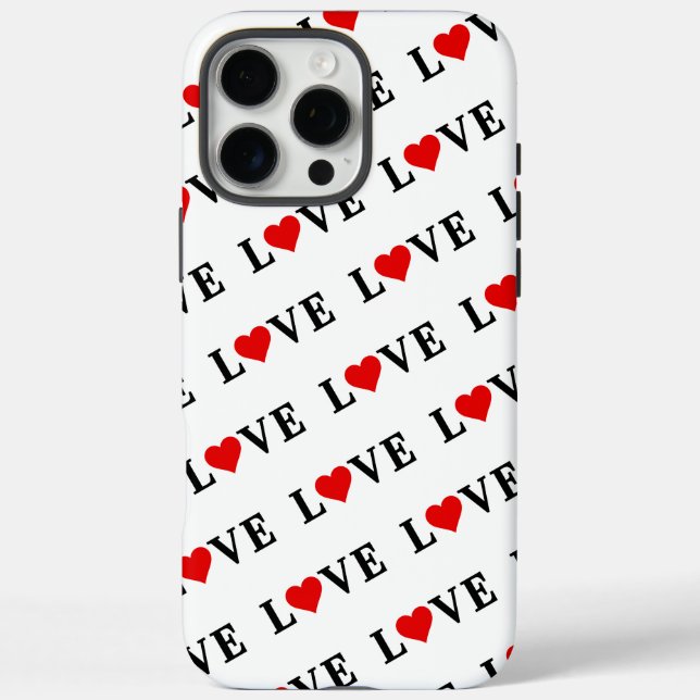 LOVE and Heart Case-Mate iPhone Case (Back)