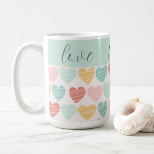 Love and Hearts Colorful Mug