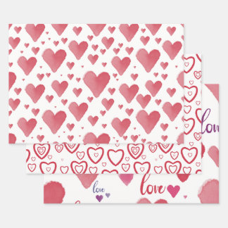 Love and Hearts wrapping paper
