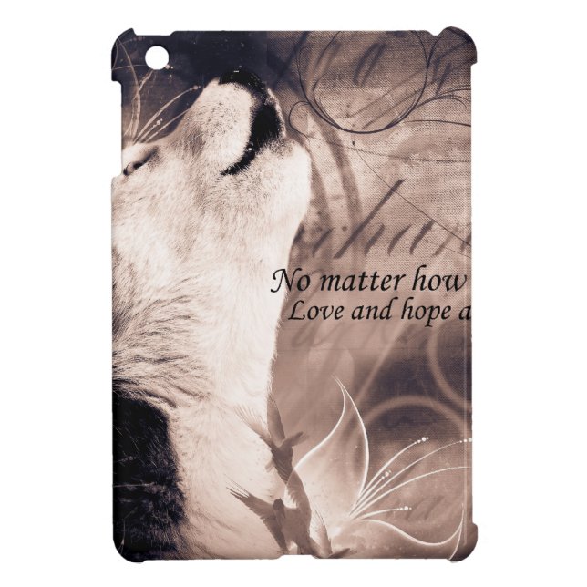 love and Hope Siberian husky iPad Mini Case (Back)