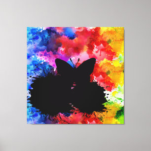 Love and humanity will not perish modern art 2. canvas print