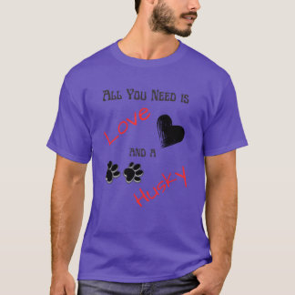 love and husky friend T-Shirt