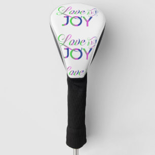 Love And Joy Colourful Golf Head Cover