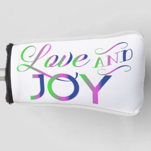 Love And Joy Colourful Golf Head Cover