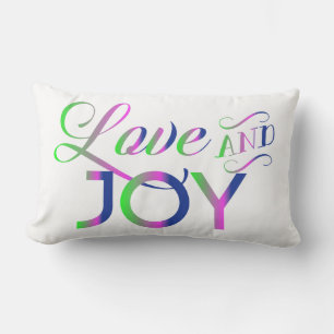 Love And Joy Colourful Lumbar Cushion