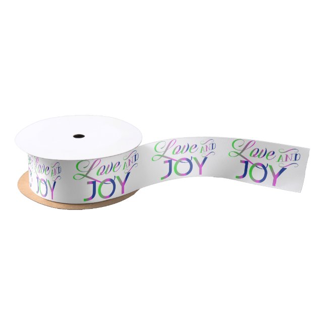 Love And Joy Colourful Satin Ribbon (Spool)