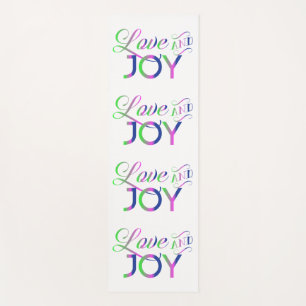 Love And Joy Colourful Yoga Mat