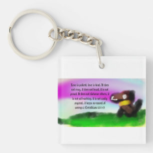 love and kind key ring