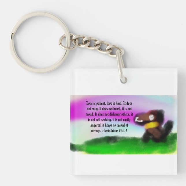 love and kind key ring (Front)
