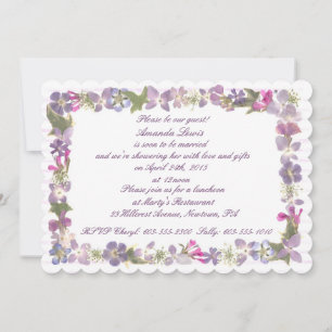 Love and lavender invitation