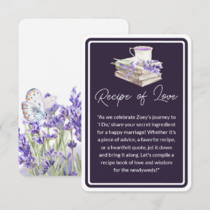 Love and Lavender Recipe of Love Enclosure Card