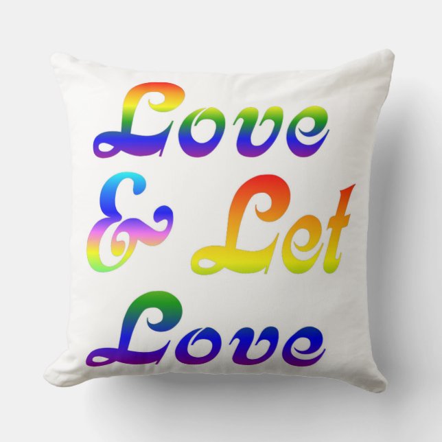 LOVE AND LET LOVE CUSHION (Front)