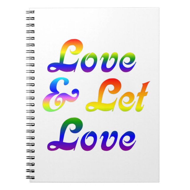 LOVE AND LET LOVE NOTEBOOK (Front)