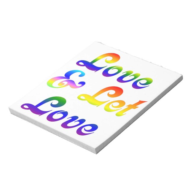 LOVE AND LET LOVE NOTEPAD (Rotated)