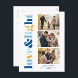 "Love and Light" Gallery of 3 Photos Hanukkah Holiday Postcard<br><div class="desc">These beautiful Hanukkah greeting cards are fully customisable. Add your own photo and message for a one of a kind design.</div>