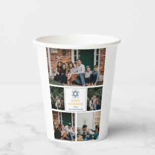 Love and Light   Hanukkah family photo collage Paper Cups
