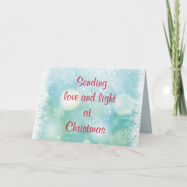 Love and Light Holiday Card (Front)