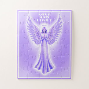 Love And Light Purple Healing Angel 30 Piece Jigsaw Puzzle