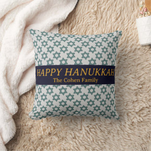 Love and Light Simple Elegant Hanukkah family Cushion