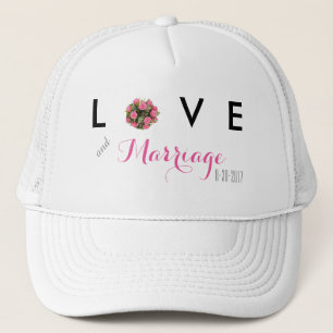 Love and Marriage Dated Wedding Hat
