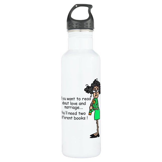 Love and Marriage Humour 710 Ml Water Bottle (Front)