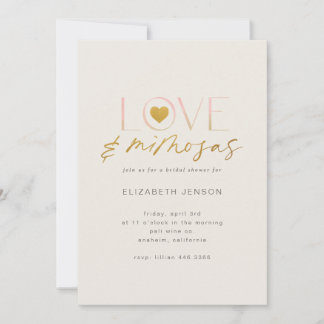 Love and Mimosas  Invitation