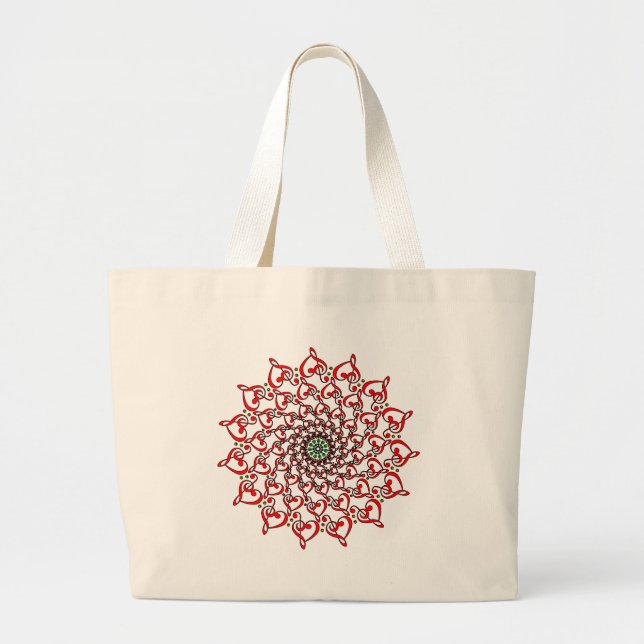 Love and Music Large Tote Bag (Front)