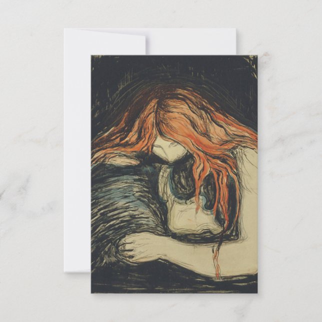Love and Pain (The Vampire) (by Edvard Munch) (Front)
