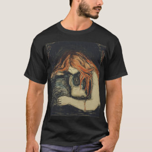 Love and Pain (The Vampire) (by Edvard Munch) T-Shirt
