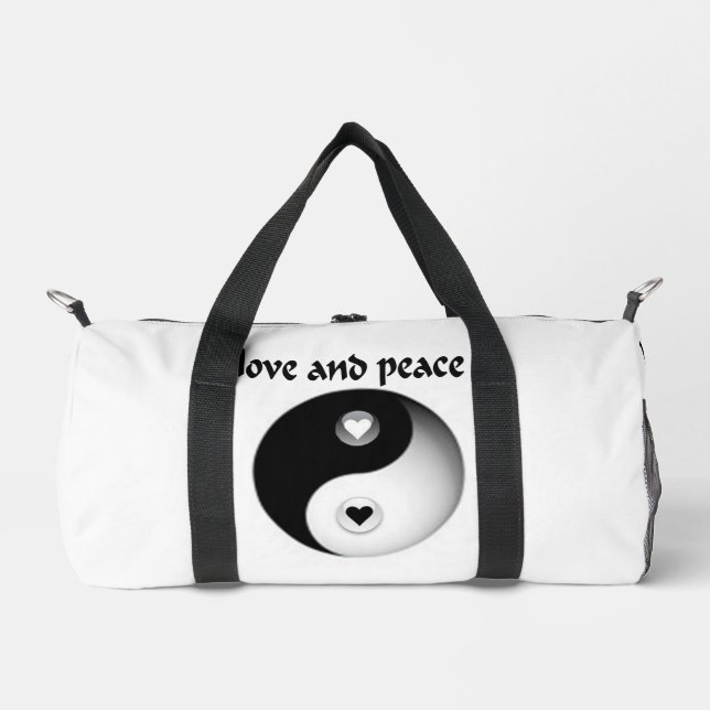 Love and Peace  Duffle Bag (Front)