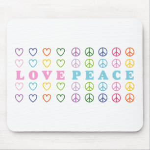Love and Peace Mouse Pad