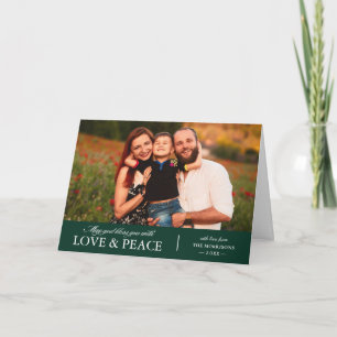 Love and Peace Photo Holiday Card