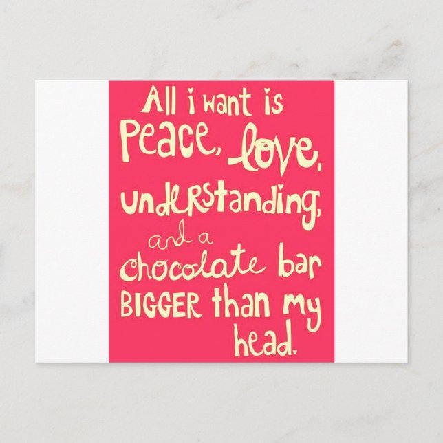 Love and Peace Postcard (Front)