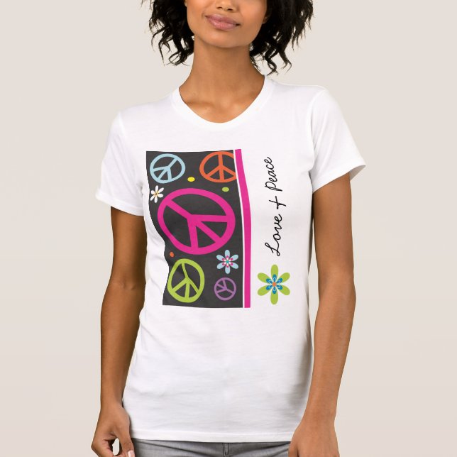 Love and Peace Sign T-Shirt (Front)