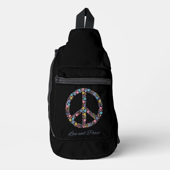 Love and Peace Sling Bag (Front)