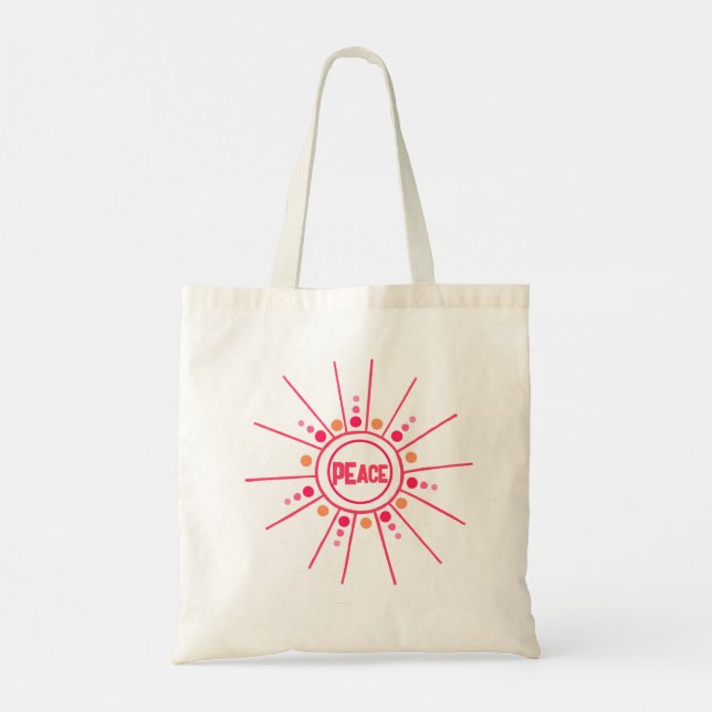 Love and Peace  Tote Bag (Back)