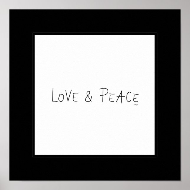 Love and Peace - Wall Decor (Front)