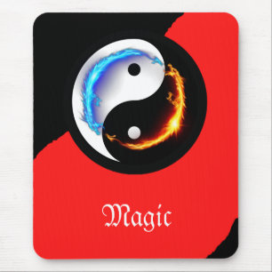 Love and Peace Yin-Yang  Mouse Pad