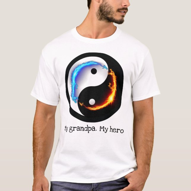 Love and Peace Yin-Yang  T-Shirt (Front)