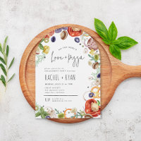 Love and Pizza Trendy Arched Engagement Party