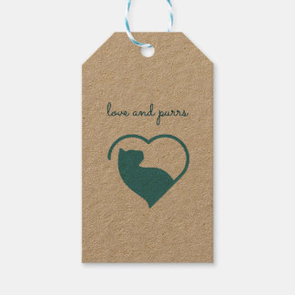 love and purrs  gift tags