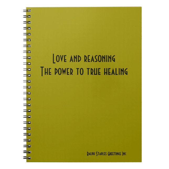 Love and reasoning notebook (Front)