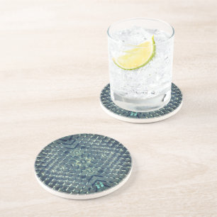 LOVE AND RESISTANCE Network 1a Sandstone Round Coaster