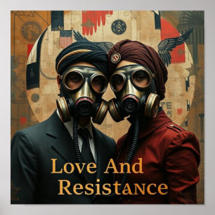 LOVE AND RESISTANCE Punjabi American Graphic Poster