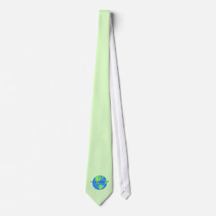 Love and Respect Earth Custom Green Earth Day Tie